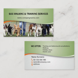 Hundeausführ- und Trainingsdienstleistungen Visitenkarte