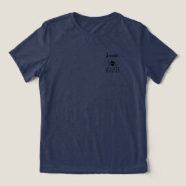 'Hundeausführer' Minimalistischer Charmant Anpassb Tri-Blend Shirt