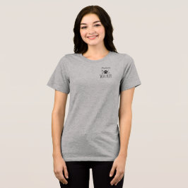 'Hundeausführer' Minimalistischer Charmant Anpassb Tri-Blend Shirt