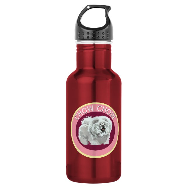 Hundebau Edelstahlflasche (Vorderseite)