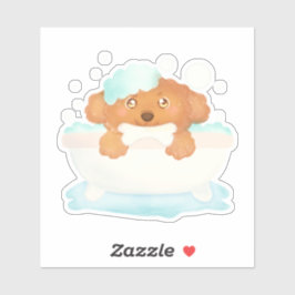 Hundebausalon Aufkleber