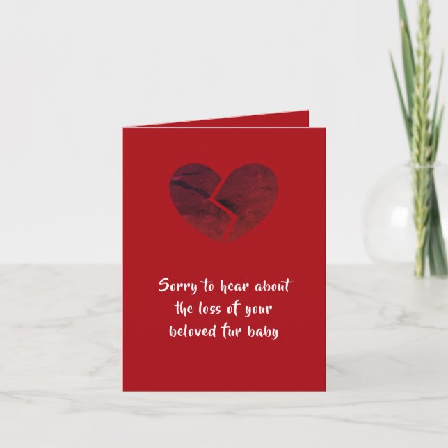 HundeBeileidskarte durch dalDesignNZ Karte (Vorderseite)