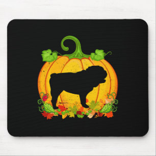Hundebesitzer Halloween Kostüm English Bulldog Mousepad