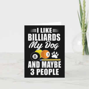 Hundebesitzer Haustier Lover - Funny Pool Billard Karte