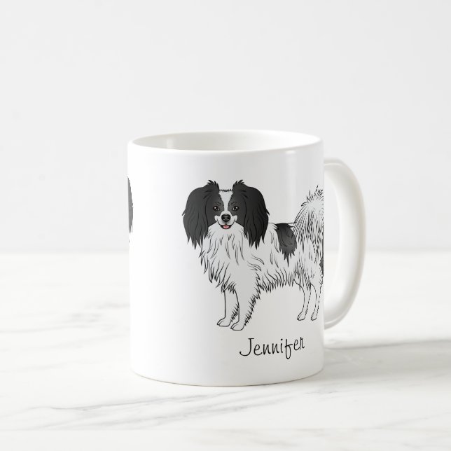 Hundebesitzer oder Hundebesitzer von Schwarz und W Kaffeetasse (VorderseiteRechts)