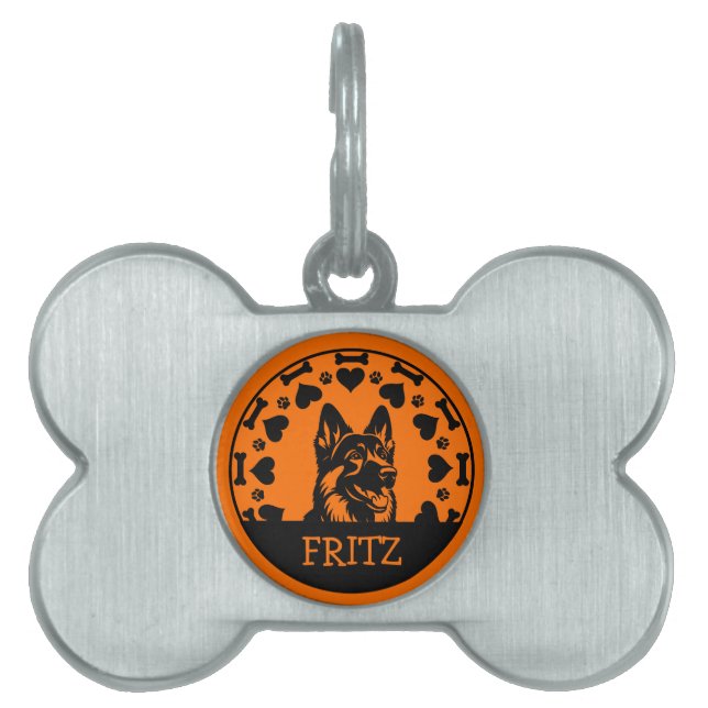 Hundebesitzer Tiermarke (Vorderseite)