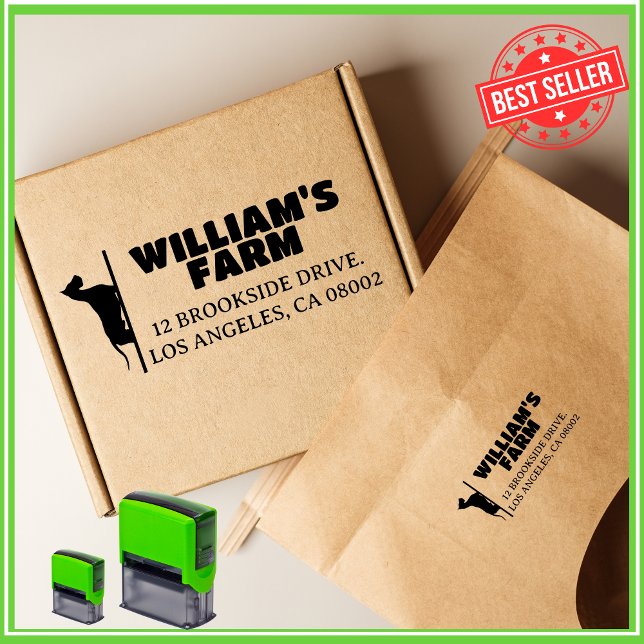 Hundebetrieb Einzigartige Niedliche Rücksendeadres Permastempel (Von Creator hochgeladen)