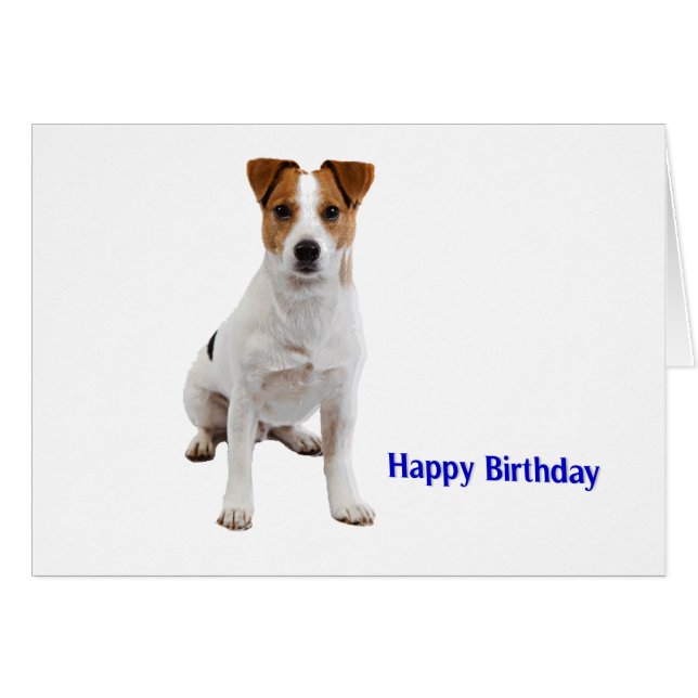 Hundebild für Geburtstagskarte (Vorderseite (Horizontal))