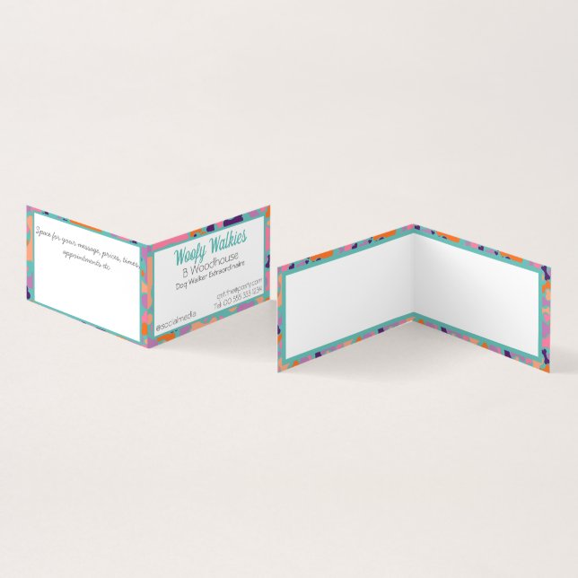 Hundeböttengeschäft Visitenkarten (Innenseite und Außenseite)