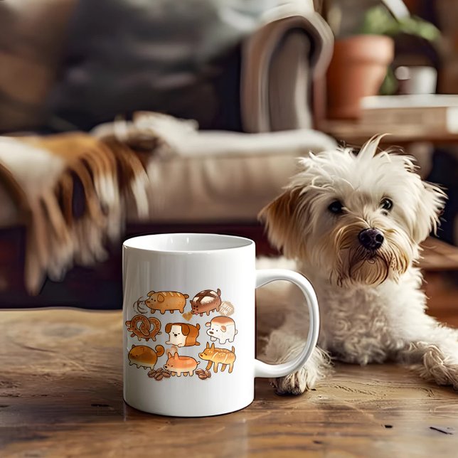 Hundebrott, Kreis Kaffeetasse (Von Creator hochgeladen)