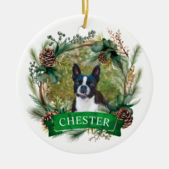 Hundebrüge Keramik Ornament (Vorne)