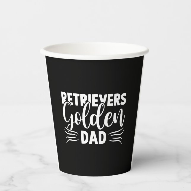 Hundebüge Papa SVG Pappbecher (Vorderseite)