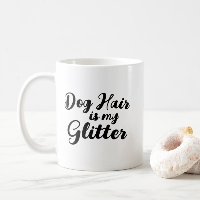 "Hundebüt ist mein Glitzer" Kaffeetasse (Mit Donut)
