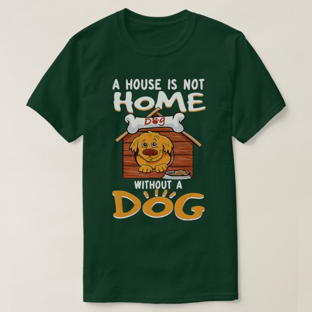 Hundebüt mit Hundeschlitten-Sprichwort T-Shirt (Design vorne)