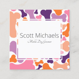 Hundebütteltier Quadratische Visitenkarte