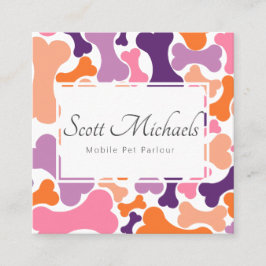 Hundebütteltier Quadratische Visitenkarte