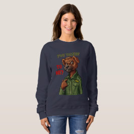 Hundecharakter mit ikonischer Filmzitat Sweatshirt