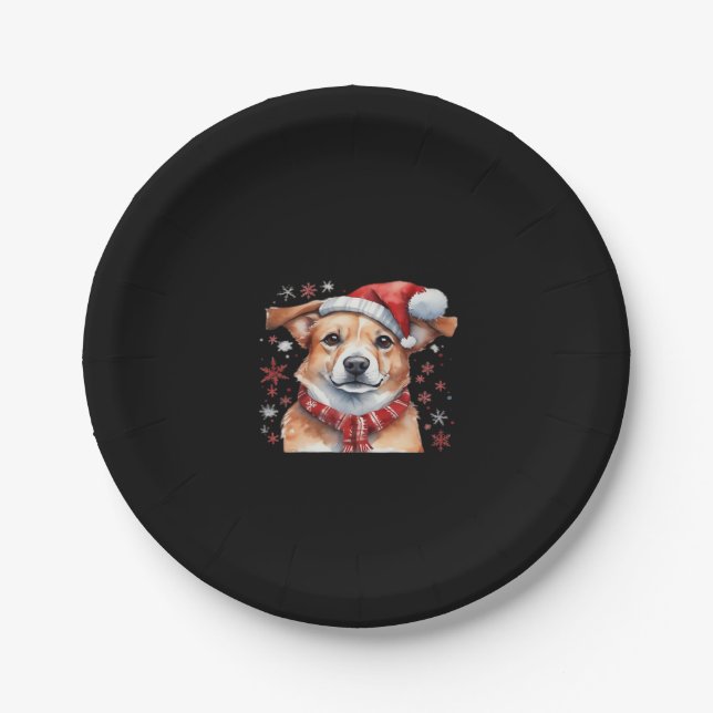Hundechrismes Klassischer T - Shirt Pappteller (Vorderseite)