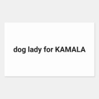 Hundedame für Kamala minimalistischer Text lustig 