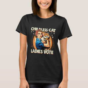 Hundedame Wir gehen nicht zurück Lady Cat Liebhabe T-Shirt