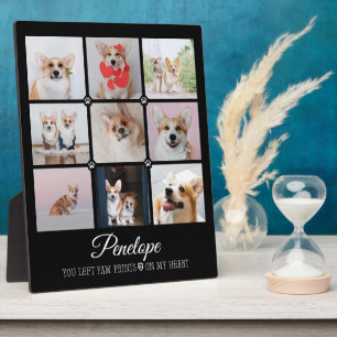 Hundedenken-Geschenk Haustier Verlust Foto-Collage Fotoplatte