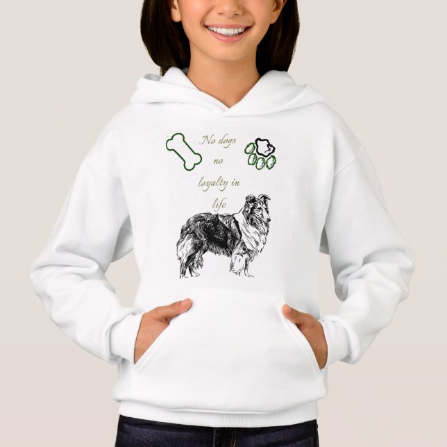 Hundedesign Hoodie (Vorderseite)