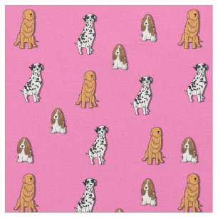 Hundedruckgewebe Stoff