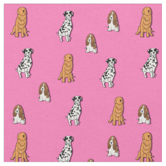 Hundedruckgewebe Stoff