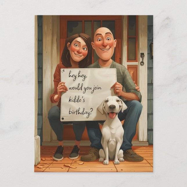Hundeeltern Postkarte (Vorderseite)
