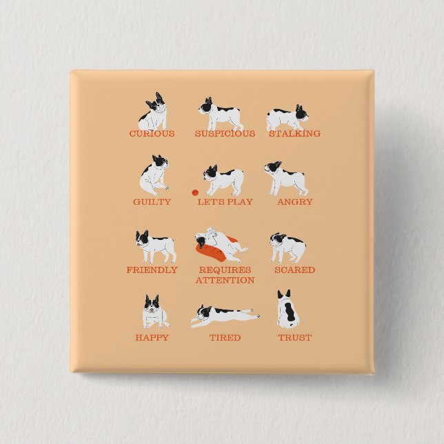 Hundeemotion  button (Vorderseite)