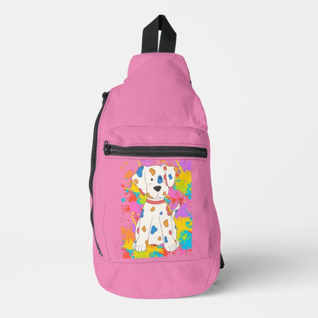 Hundefarbe Crossbody Bag (Vorderseite)