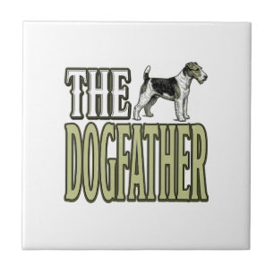 Hundefather Terrier Vintage Gravur Shirt Design_ Fliese