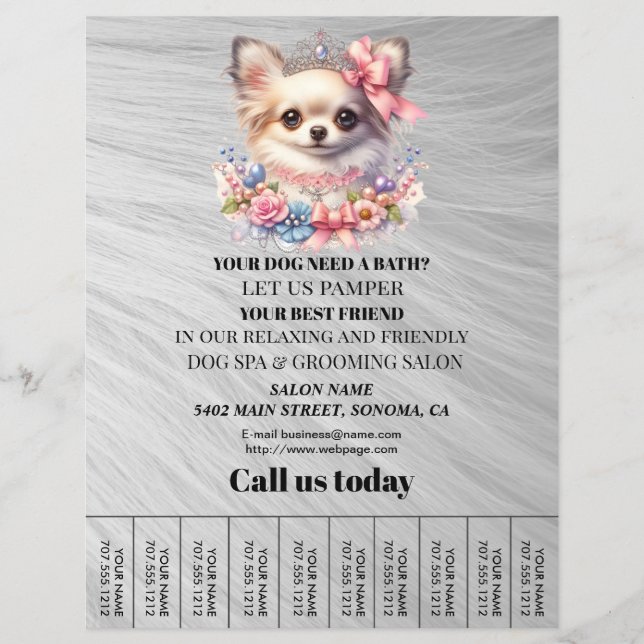 Hundefeld personalisierter Flyer (Vorne)