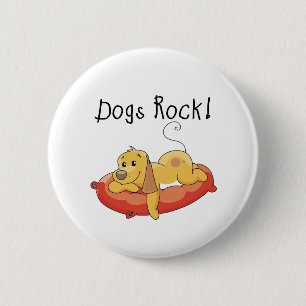 Hundefelsen-T-Shirts und Geschenke Button