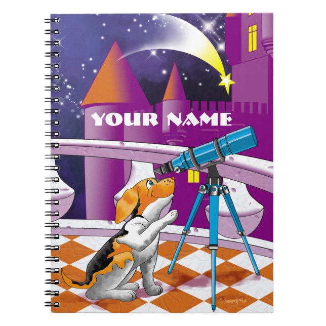 Hundefernrohr Notizblock (Vorderseite)