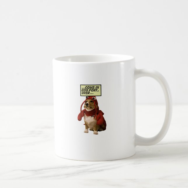 Hundefort-T - Shirt Kaffeetasse (Rechts)