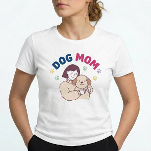Hundefrau Süße Haustierliebhaberin Frauen Grafik B Tri-Blend Shirt