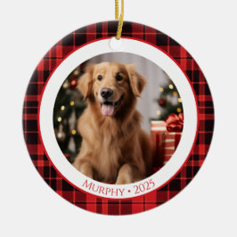 Hundefreund Haustier-Weihnachtsschmuck 2025 mit Fo Keramik Ornament
