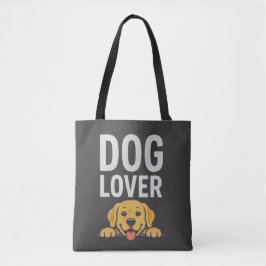 Hundefreund Süße Hunde-Illustration Typografie-Des Tasche