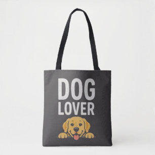 Hundefreund Süße Hunde-Illustration Typografie-Des Tasche