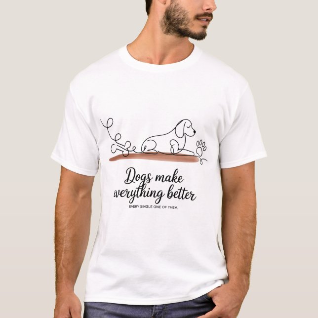 Hundefreund T-Shirt (Vorderseite)