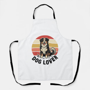 Hundefreund Vintage Gravur Süßer Hund Sonnenunterg Schürze