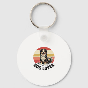 Hundefreund Vintage-Stich Cuter Hund Sonnenunterga Schlüsselanhänger