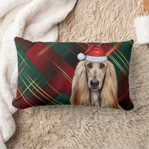 Hundefreund Weihnachten Afghanischer Windhund Feie Lendenkissen