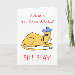 Hundefreunde Cartoon erhalten gute Grußkarte Karte