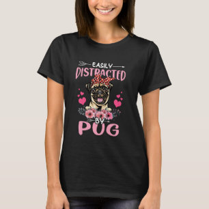 Hundefreunde für Frauen, die leicht von Pug abgele T-Shirt