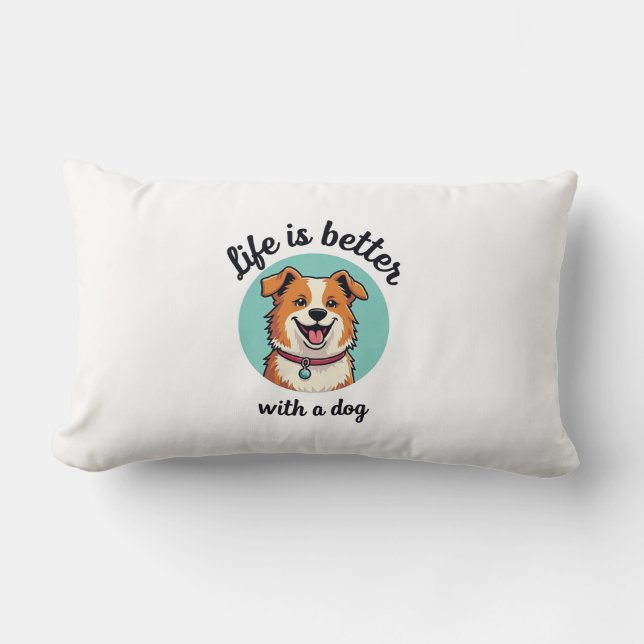 Hundefreunde' Gemütliches Kissen (Vorderseite)