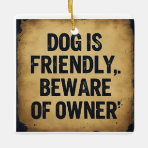 Hundefreunde keramikornament