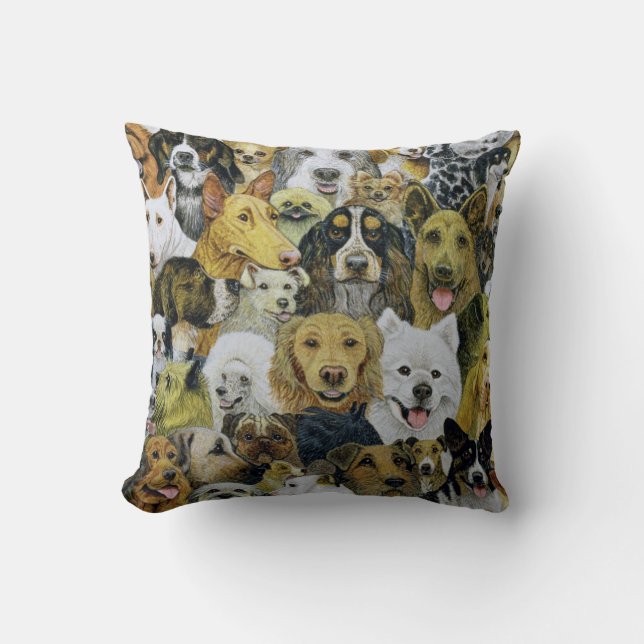 Hundefreunde Kissen (Vorderseite)