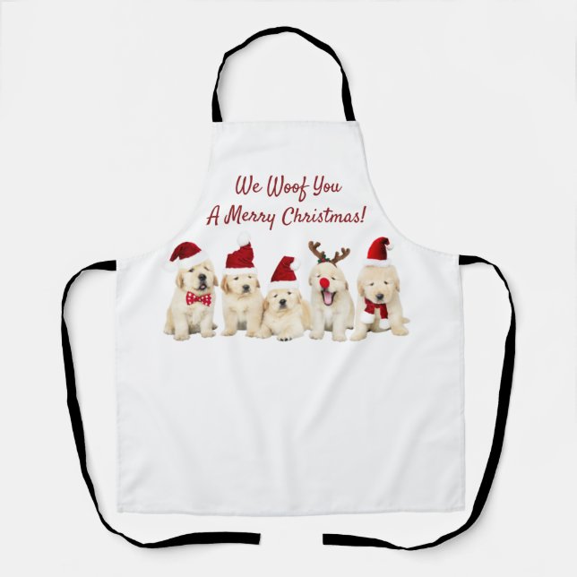 Hundefreunde - Schürze Weihnachtshunde (Vorderseite)